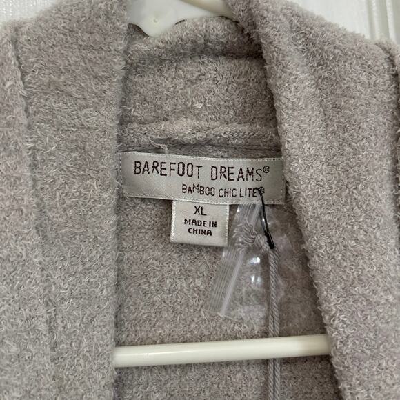 Barefoot Dreams NWT Bamboo Chic Lite Essential Long Cardigan Silver Gray XL - Picture 7 of 11